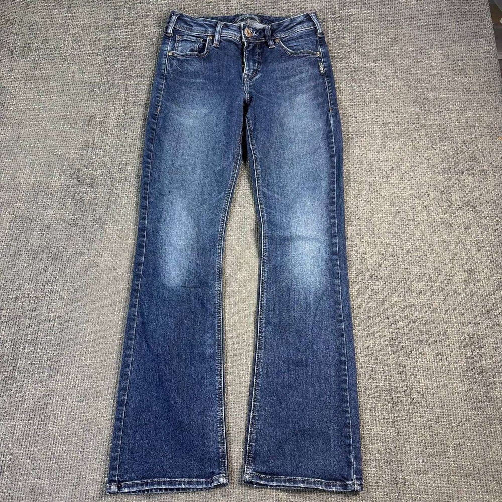 Silver Jeans Co Avery Slim Bootcut Jeans Women 27x31 Medium Wash Y2K Denim